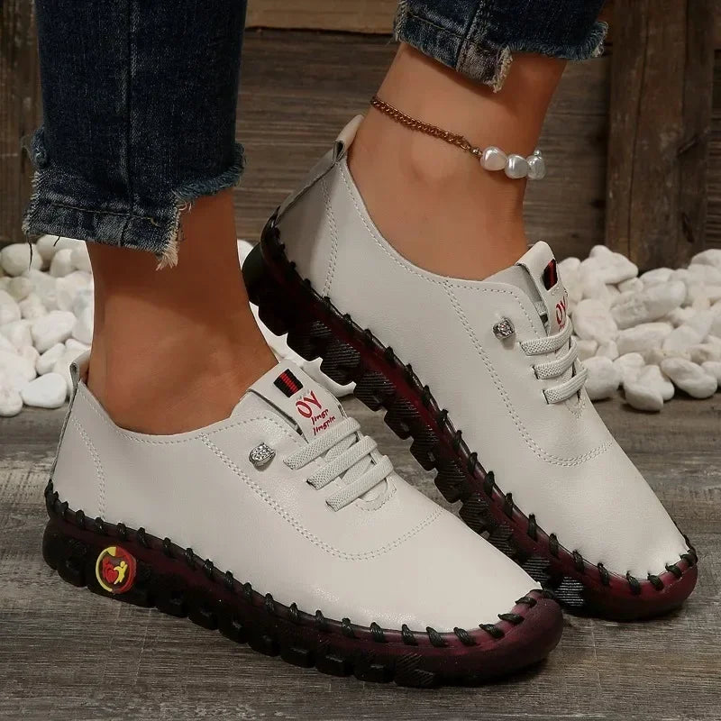 Autumn Fashion PU Leather Casual Sneakers