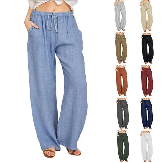 Women's Loose Cotton Linen Pants