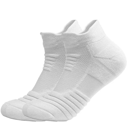 3 Pairs Breathable Mesh Athletic Socks - Cushioned, Moisture-Wicking, Durable for Sports