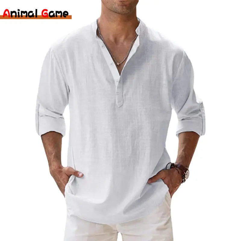 Cotton Linen Casual Shirt