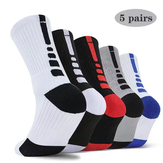 3 Pairs Breathable Mesh Athletic Socks - Cushioned, Moisture-Wicking, Durable for Sports