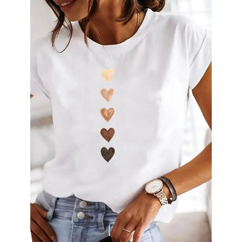 Love Heart Print Summer