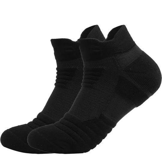 3 Pairs Breathable Mesh Athletic Socks - Cushioned, Moisture-Wicking, Durable for Sports