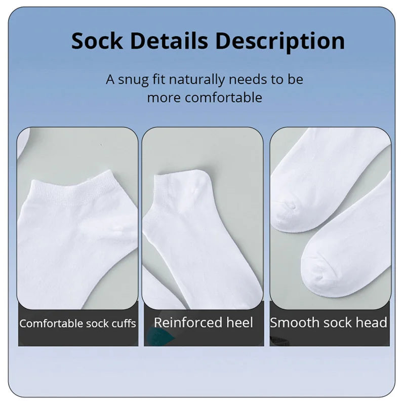 Unisex Ankle Socks – Breathable, Sweat-Absorbing, Anti-Odor