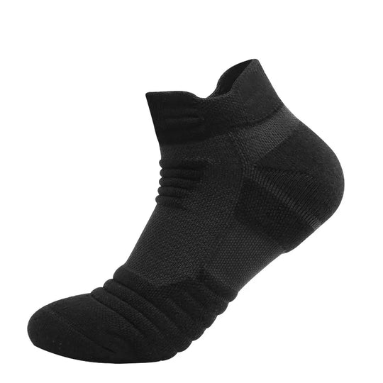 3 Pairs Breathable Mesh Athletic Socks - Cushioned, Moisture-Wicking, Durable for Sports