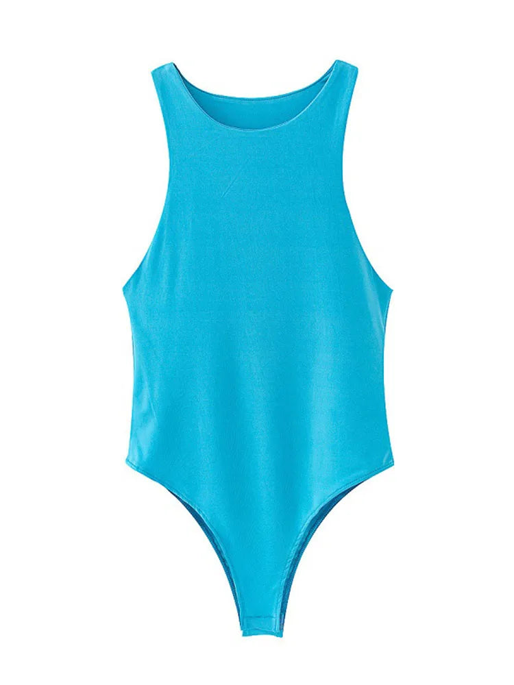 Solid Summer Bodycon Bodysuit