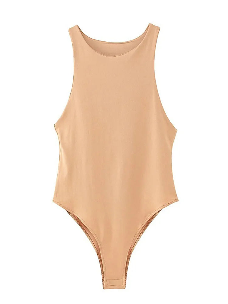 Solid Summer Bodycon Bodysuit