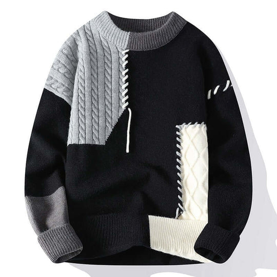 Colorblock Pullover Sweater