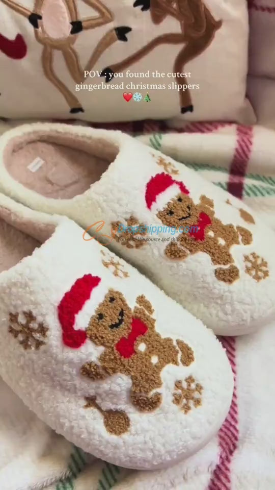 Christmas Snowflake Slippers